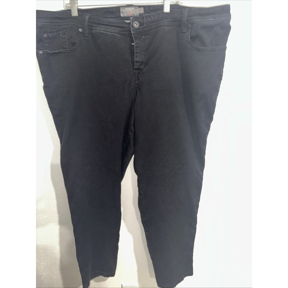 TORRID Luxe Skinny Jeans Sateen Stretch Black Denim Dressy Size 26R Casual Comfy